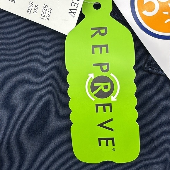 J Crew Factory Straight-fit TruTemp365® navy chino pant size 35x32 NWT BZ231 - Picture 9 of 16